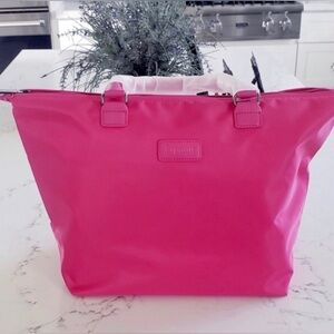 LIPAULT Paris $135 Tote Bag Travel Bag Shoulder Handbag Duffel Carry On Luggage